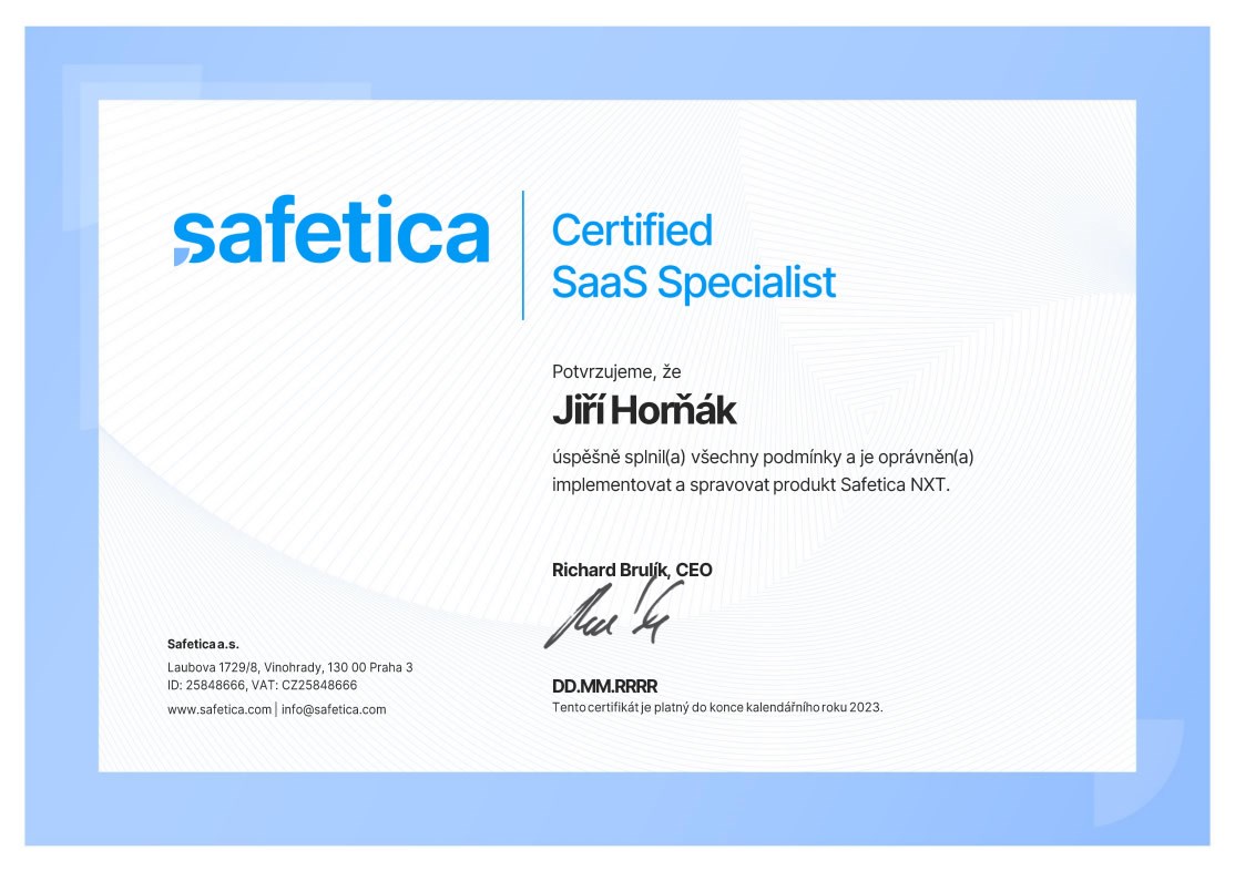 Safetica Certified SaaS Specialist 2023