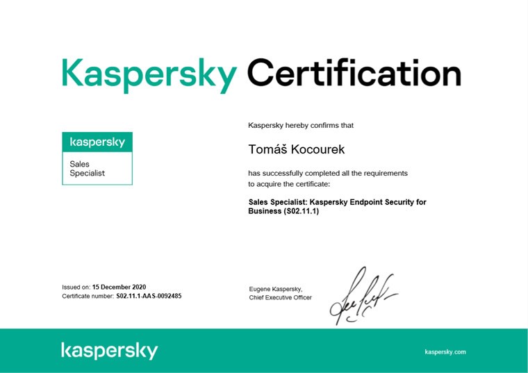 Kaspersky Sales Specialist 2020