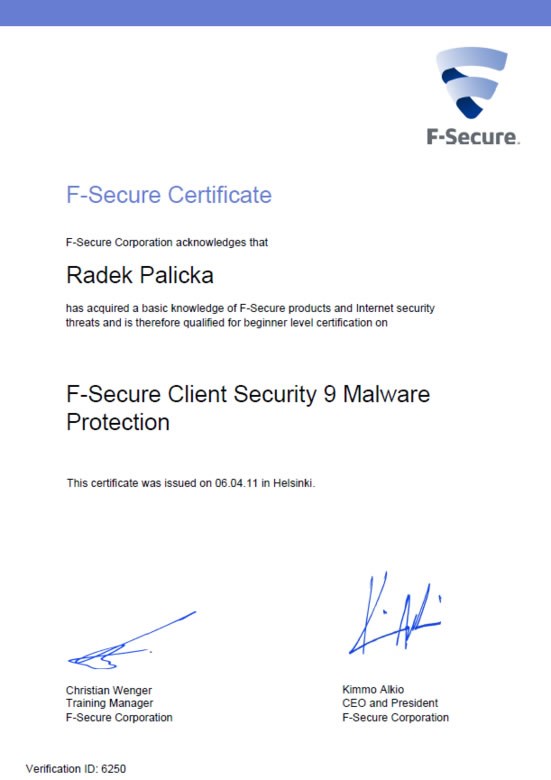 F-Secure Client Security Malware Protection 2011